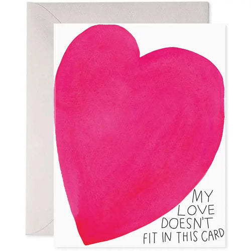 Squeezed Heart Love Greeting Card