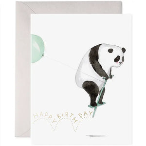 Pogo Panda Birthday Greeting Card