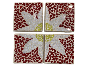 Coasters - Red & White
