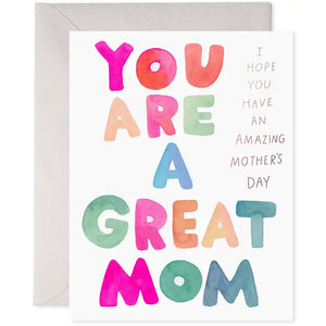 A Great Mom - Mother's Day Greeting Card