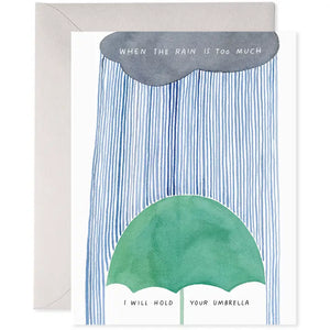 Hold Your Umbrella Greeting Card