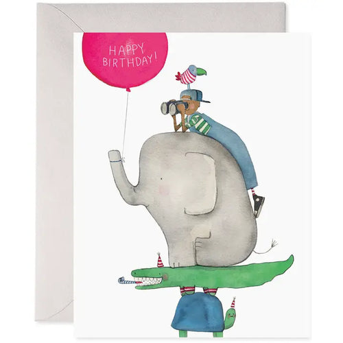 Animal Stack Birthday Greeting Card