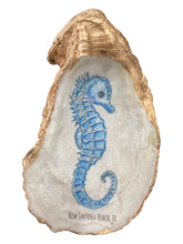 Oyster Shell - Blue Seahorse