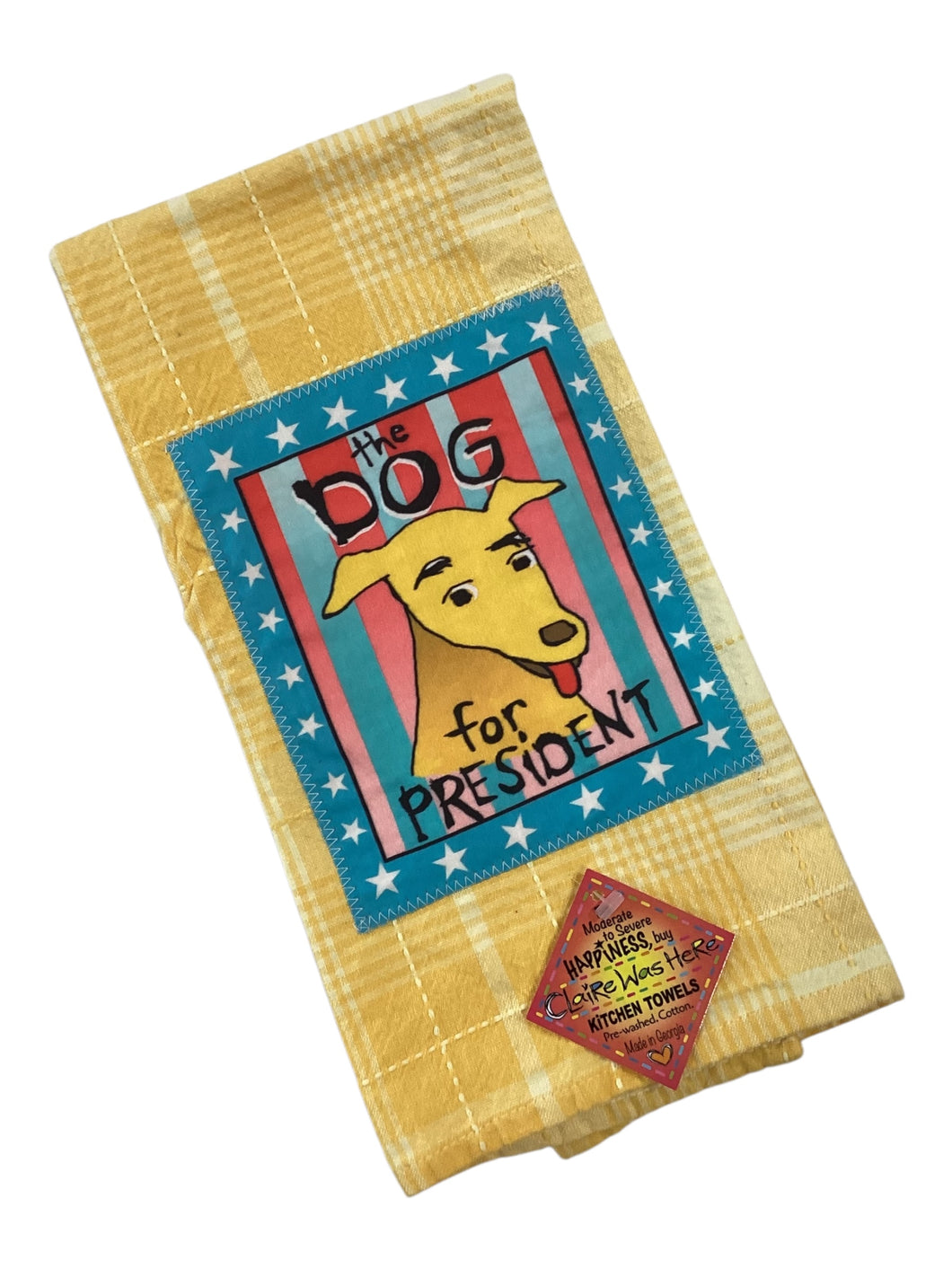 #198 Tea Towel - Dog President