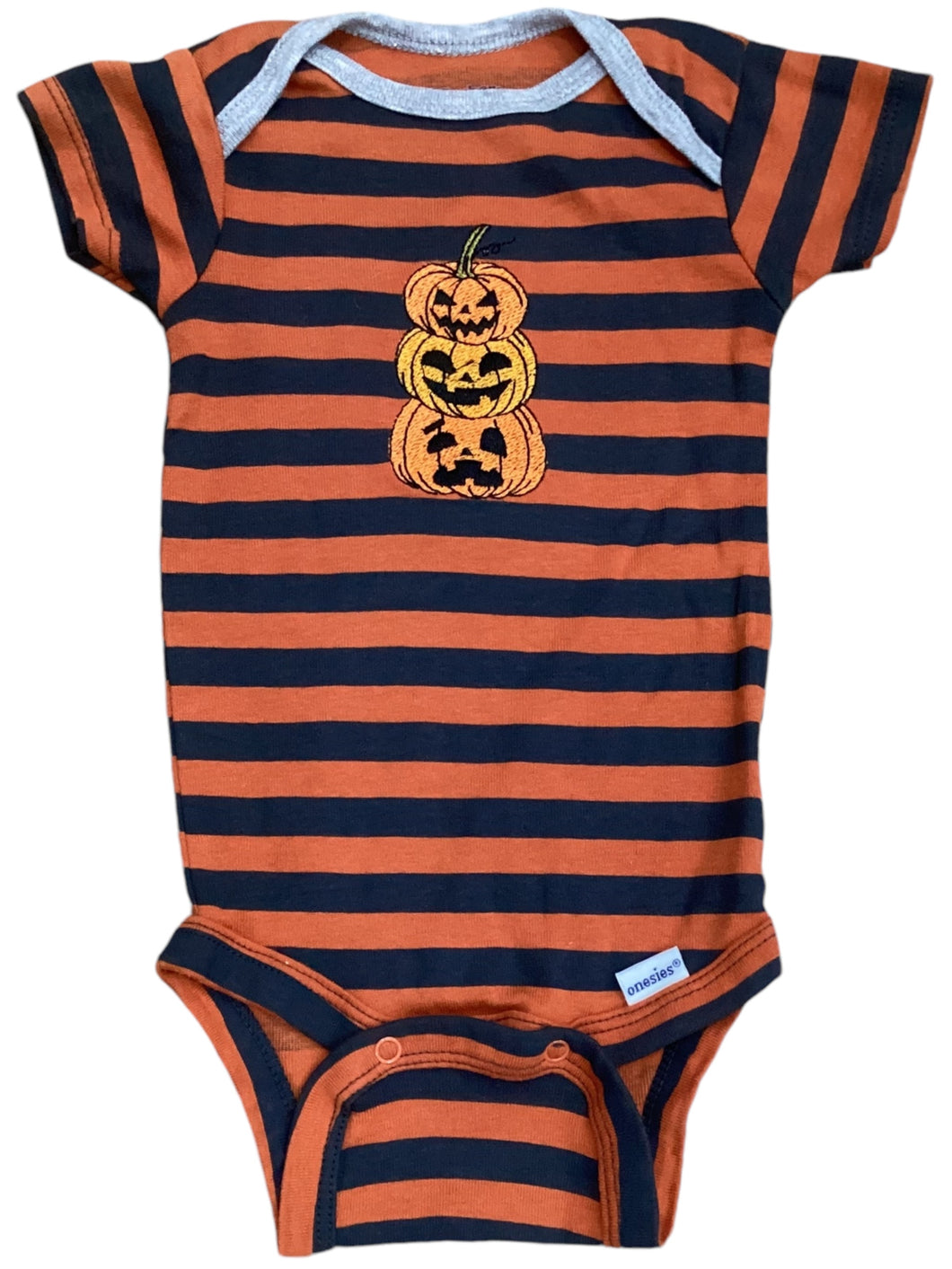 0-3M Onesie - 3-Jack-O-Lanterns