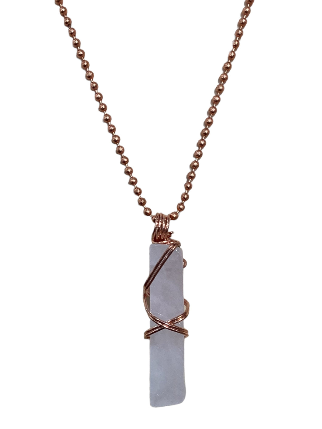 Rose Quartz Large Stick Pendant