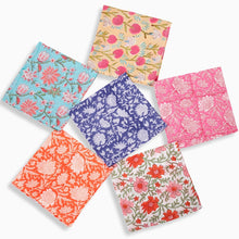 Floral Block Print Napkins - Set of 6