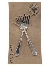 "Mr. & Mrs." Stamped Forks