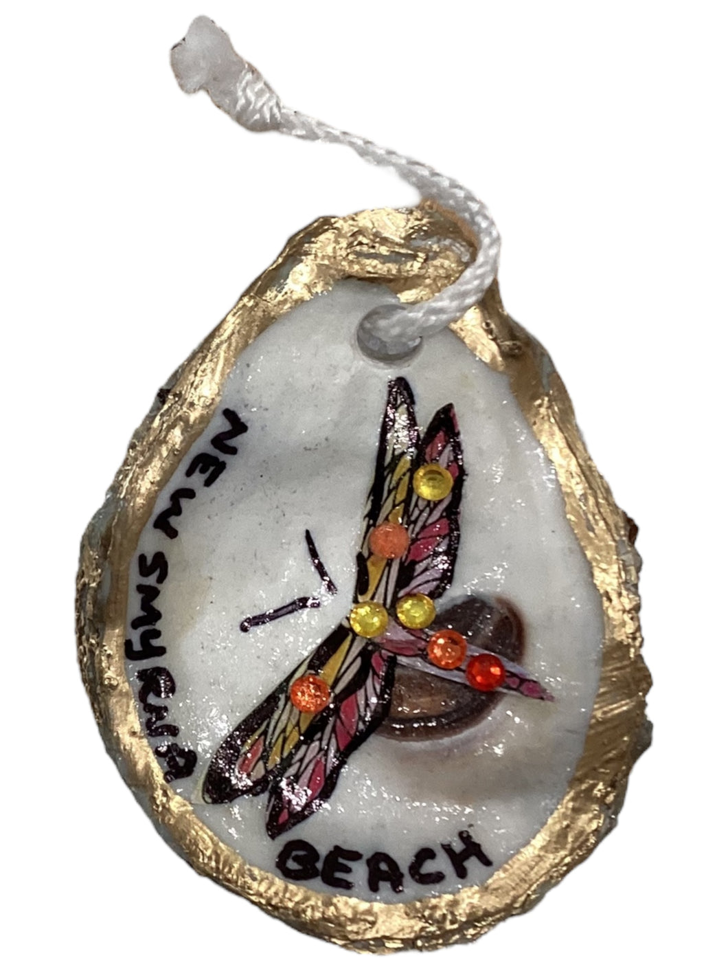 Dragonfly Oyster Ornament