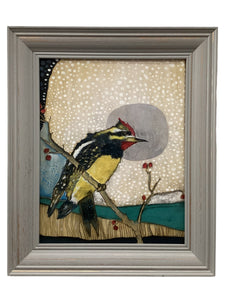 Yellow Bellied Sap Sucker - Print on Canvas w/ Frame