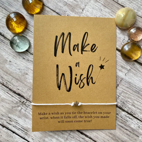 Make A Wish Wish Bracelet - Blue