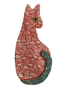 Ceramic Cat - Flamingo - Coal