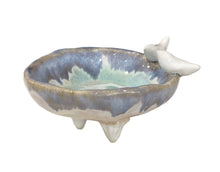 Bird Trinket Dish with Legs - Multicolored with 2 White Birds