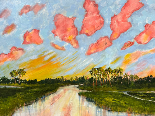 Seascape with Palm Trees