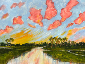 Seascape with Palm Trees