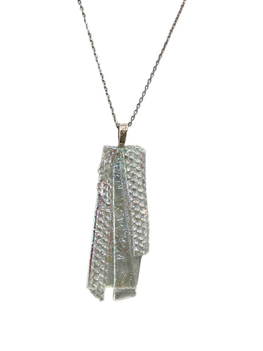 Dichroic on Clear Necklace