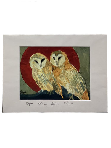 Copper Moon Barn Owls - Print - 11