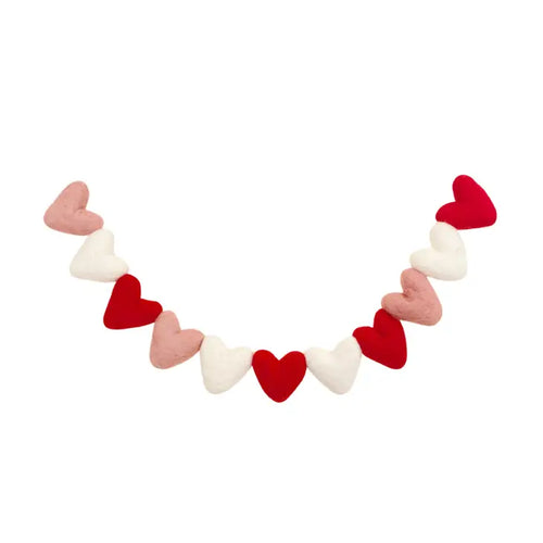 All-Heart Garland - Red/Pink/White