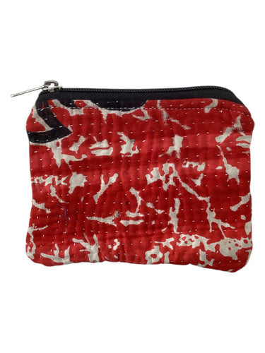 Kantha Zipper Pouch Bag - Small
