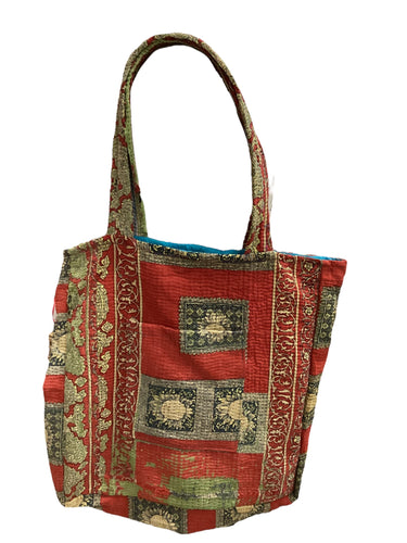 Kantha Pocket Tote Bag