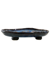 Blue with Flowers Trinket Dish