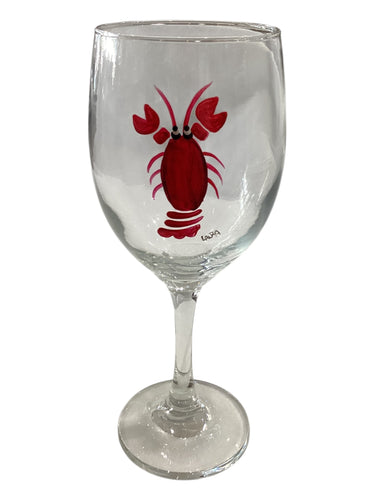 Stemmed Wine Glass - Lobster