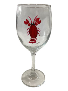 Stemmed Wine Glass - Lobster