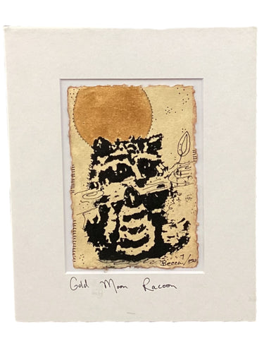 Gold Moon Racoon - Original - 8