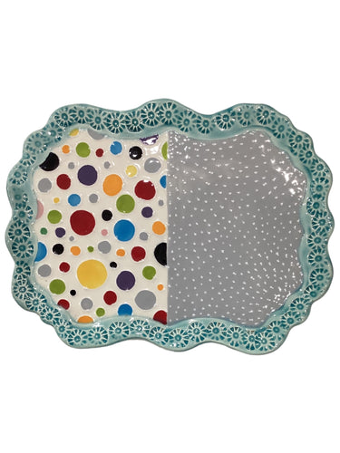 Small Plate - Gray/Blue