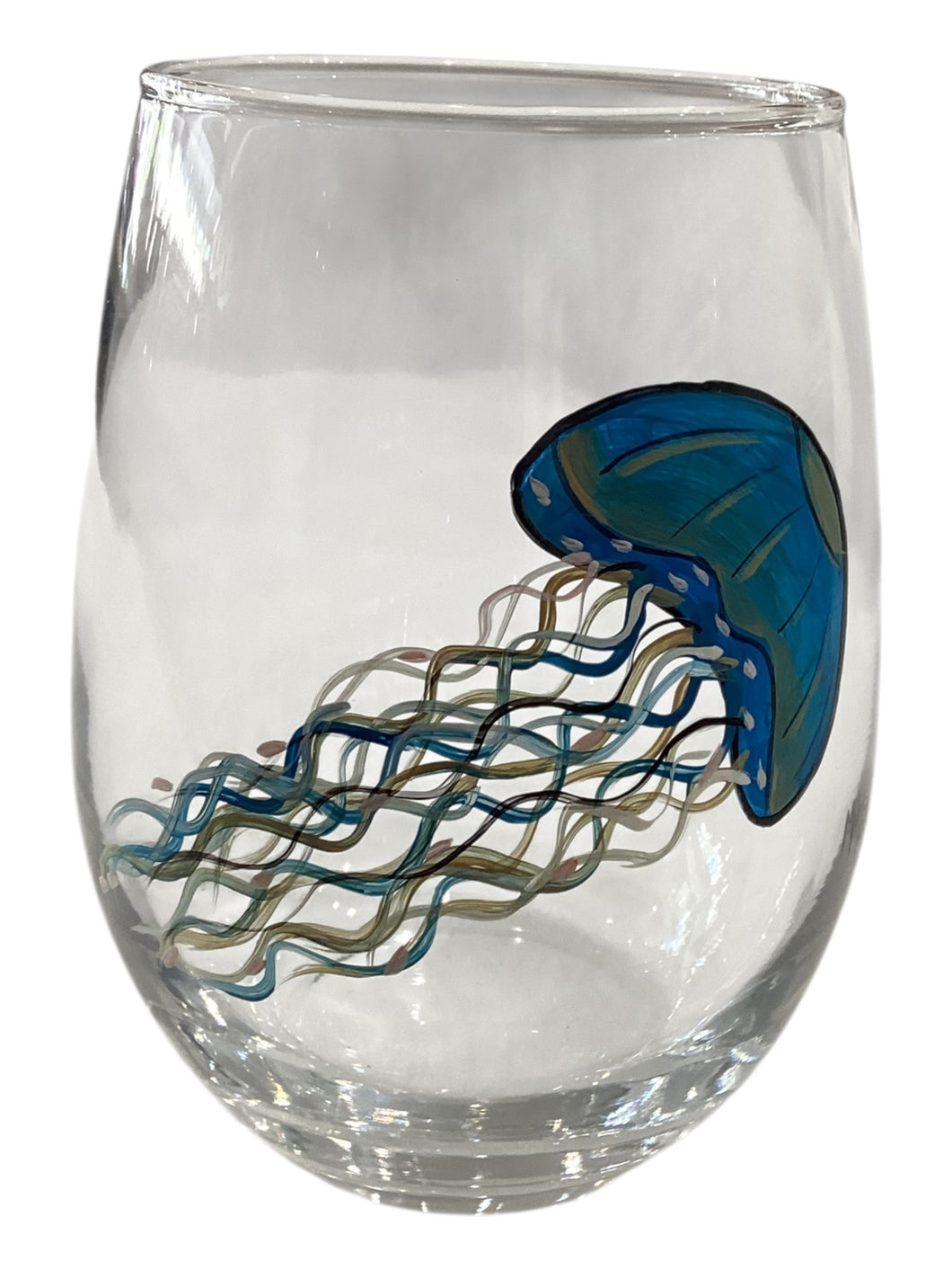 Stemless Wine Glass - Jellyfish