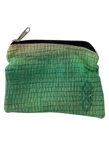 Kantha Zipper Pouch Bag - Small