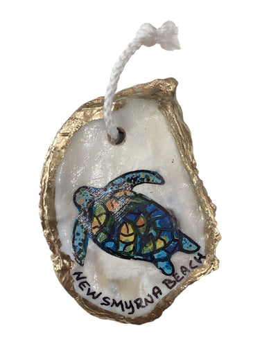 Blue Turtle Ornament