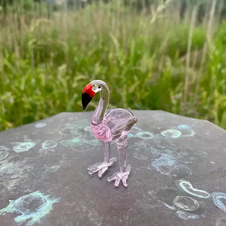 Glass Flamingo