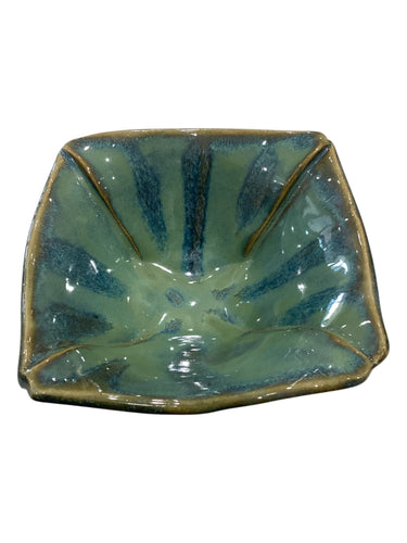 Square Green/Gold Bowl