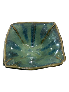 Square Green/Gold Bowl