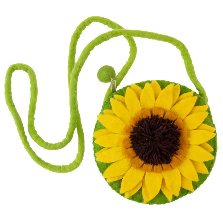 Sunflower Felt Shoulder Bag