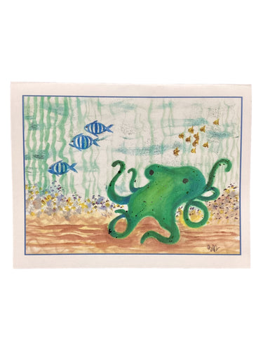 Notecard - Under the Sea, The Octopus and Me