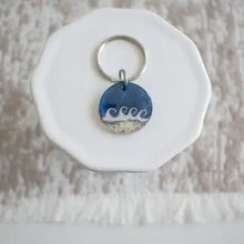 Custom Sand Keychain Wave - Navy