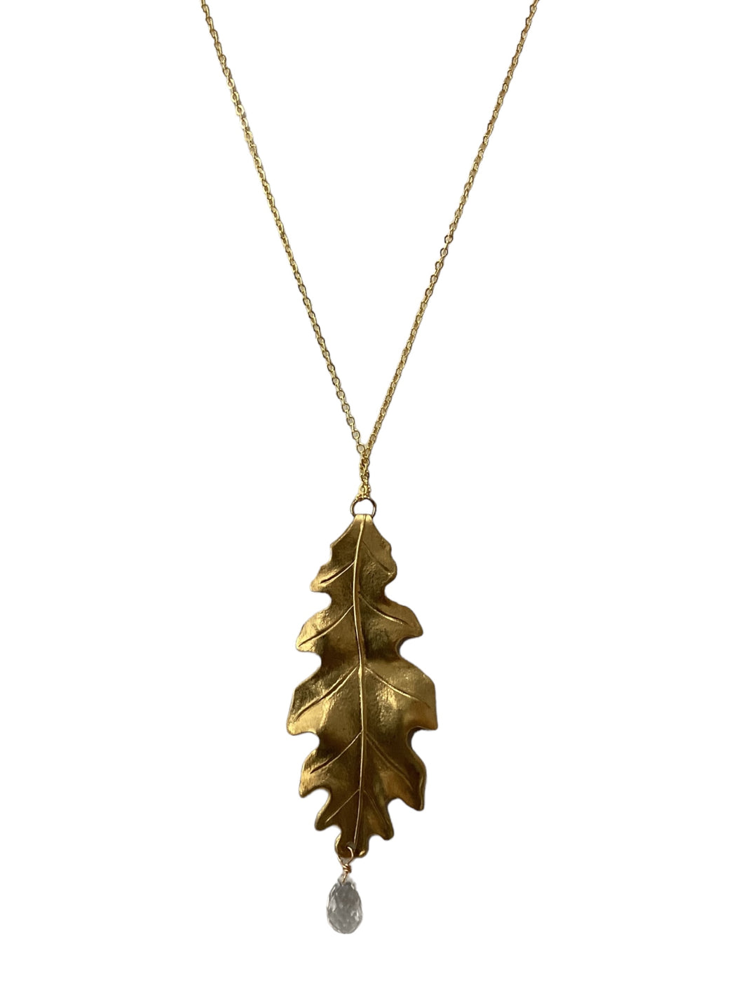 Brass Leaf Jewelry - Necklace