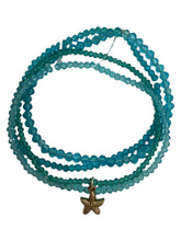 Set of 4 - Crystal bracelets w/charm