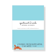 T.S. Eliot At the Beach Quote Notepad