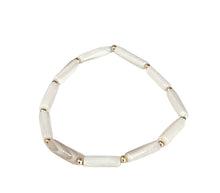 Stone Tube Bracelets - 18k Gold