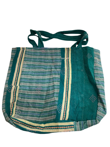 Kantha Pocket Tote Bag