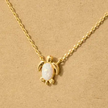 Small Pearl Turtle Pendant Necklace