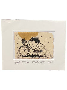 Gold Moon Midnight Ride - Original - 8" x 10"