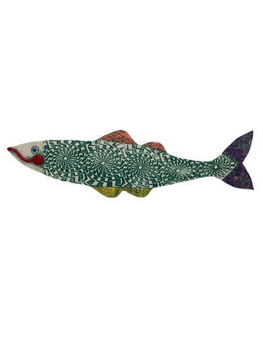 Ceramic Fish - Green Psychedelic