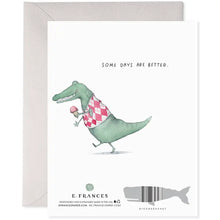 Alligator Hard Day Greeting Card