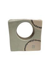 Square Vase - Aqua