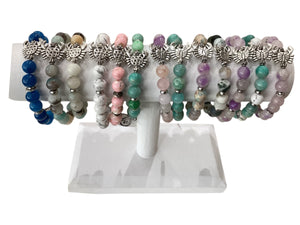 Beaded Bracelet - Crab Charm (2-Sided Designs)