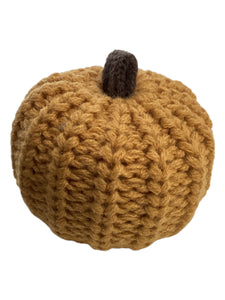Mini Knit Pumpkin - Honey